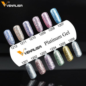 Venalisa 12ml Platinum Gel Vernis À Ongles Super Brillant Effet Nail Gel Parfait Soak off UV & LED Nail Color Foil <span class=keywords><strong>Chrome</strong></span> Gel Polish - Product Image 1
