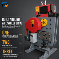 Petite presse à poinçonner et à cisaillement mécanique pour le travail du métal, 360 KN, équipement multifonctionnel de poinçonnage et de cisaillement pour la fabrication d'acier