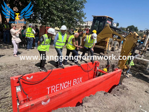 Sleuf Grondbescherming Bekisting Sleufschild Sleuvenkast Shoring Voor Sloot Bouw - Product Image 6