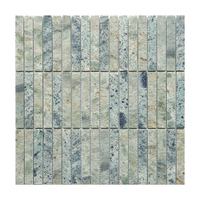 Mosaïque de marbre vert, carreaux de mur et de sol pour salle de bain, pierre naturelle, chevron rose, carreaux personnalisés, mosaïque, mosaico