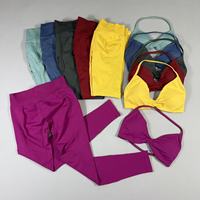 Soutien-gorge de sport léger à maintien élevé avec bretelles croisées, respirant, séchage rapide, extensible dans quatre directions, sans coutures, écologique, en Spandex/Nylon
