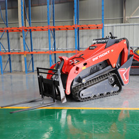 Broyeur forestier skid steer attachements mini skid steer avec mulcher foresterie