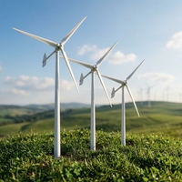 Éolienne horizontale de 5 kW, 220 V, 500 W, à faible vitesse de démarrage, pour maison et ferme, avec vitesse du vent de 10 m/s