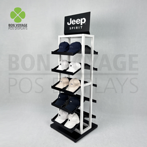 Suporte de Chapéus de Metal Moderno e Ecológico de Alta Qualidade para Exposição em Pé, Personalizado para Varejo e Atacado - Product Image 3