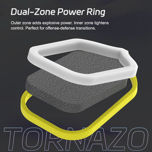 Pickleball Pro 4 FitSpark con Núcleo de Panal sin Bordes de 16 mm, Anillo de Potencia Portátil de Doble Zona, Textura de Fibra de Carbono Ranurada en 3D - Product Image 5