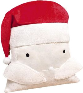 Coussin décoratif en peluche épaisse et douce, Père Noël, chapeau rouge, coussin de Noël, ornement élégant pour la maison et cadeau de Noël familial - Product Image 3