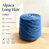 Fil à tricoter élastique, léger, durable et écologique en gros, style alpaga à poils longs 1/9 Nm