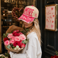 Casquette de baseball sportive Dymf AMORE Love avec broderie 3D, motif cœur patchwork et imprimé léopard sur la visière, personnalisable, 100% coton, pour la Saint-Valentin