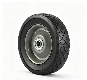 6 inch Solid Rubber Wheel <b>Metal</b> or Plastic Rim 6x1.5 Solid Wheel <b>Caster</b> Replacement Wheel - Product Image 1