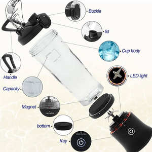 Blender de comptoir portable de haute qualité pour smoothies et milkshakes, petit appareil de cuisine multifonction, électrique, prix abordable - Product Image 6