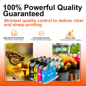 Topjet LC131 LC131XL LC 131 cartouche d'encre compatible <span class=keywords><strong>couleur</strong></span> Premium pour imprimante MFC-J870DW <span class=keywords><strong>Brother</strong></span> <span class=keywords><strong>DCP</strong></span> J152W <span class=keywords><strong>DCP</strong></span>-J752DW - Product Image 4