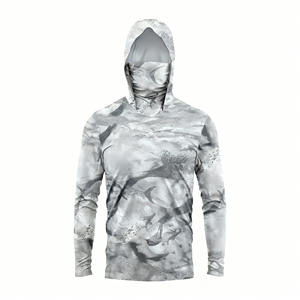 Camisas de Pesca con Capucha y Máscara Facial Desmontable, Protección Solar UPF 50+, Manga Larga, Secado Rápido, Equipo de Pesca Personalizado - Product Image 5
