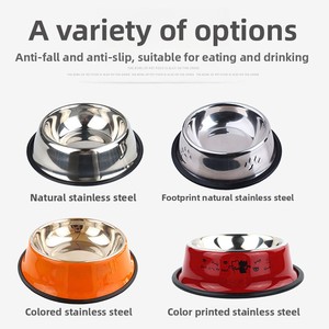 חיית מחמד מספקת קערת כלבים מפלדת אל חלד קערת מזון כלב גדול אגן קערת כלב אבן נירוסטה - Product Image 2