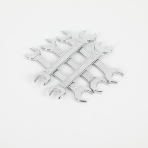 Llave de extremo abierto Niuli, herramienta de acero cromado forjado de alta resistencia de doble propósito, Hardware de soporte para jardín, medición métrica - Product Image 1