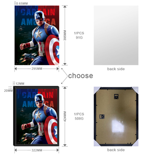 <span class=keywords><strong>Mejor</strong></span> Venta de precio de fábrica <span class=keywords><strong>Marvel</strong></span> Super Hero 3D Lenticular Anime Poster para publicidad de regalo - Product Image 4