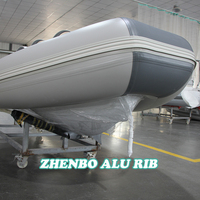 3.6m Zhenbo Double Decker Double Cabines Aluminium Rib Boat Hypalon/Pvc Pliable Rib Boat ZB-AL-360C
