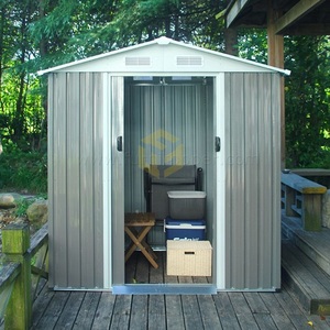 Abri de <span class=keywords><strong>jardin</strong></span> en métal imperméable préfabriqué, abri utilitaire, abri à vélos, abri à outils pour la cour, maison en tôle pour le patio et le <span class=keywords><strong>jardin</strong></span> - Product Image 2