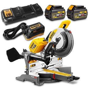 แบตเตอรี่โซลาร์/ไฟฟ้า 780 T 2 A-QW FlexVolt 54V/230V กำลังไฟคู่ ใบมีดโค้งมน 6.0Ah 3800 รอบต่อนาที เครื่องเลื่อยองศาไฟฟ้าแบบพกพาของฝรั่งเศส - Product Image 2