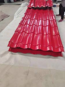 Color metal galvanizado hoja de techo ppgi zinc recubierto de hierro corrugado hoja de acero Marco de <span class=keywords><strong>policarbonato</strong></span> hoja de techo - Product Image 2