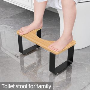 Combohome Wooden with Metal Squatting Toilet <strong>Stool</strong>, <strong>Bathroom</strong> Poop <strong>Stool</strong> <strong>for</strong> Adults, Potty <strong>Stool</strong> Anti-Slip - Product Image 4