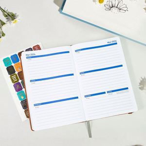 Wholesale Blank Reusable <b>Journal</b> Dotted Notebooks Customizable Academic Diary A5 A6 B5 Pu Leather <b>Journal</b> Notebook - Product Image 5