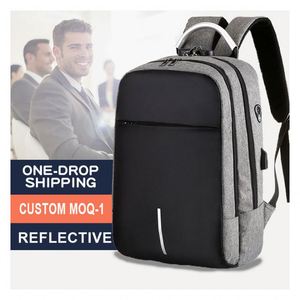 Sac à dos réfléchissant sûr certifié BSCI, avec logo personnalisé, vente en gros, mode, étanche, pour collège, lycée, ordinateur portable, voyage en extérieur - Product Image 2