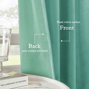 <span class=keywords><strong>Rideaux</strong></span> occultants thermiques à œillets, style européen, personnalisables, en <span class=keywords><strong>velours</strong></span> noir, avec attaches décoratives, pour fenêtre plate, ignifuges - Product Image 3