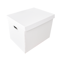 Boîte de rangement rigide personnalisée de haute qualité, recyclable, grande capacité, pour le stockage de fichiers, le déménagement, le stockage, avec couvercle, bronzage, pour la maison