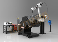 Robot de soudage automatique Kawasaki avec positionneur à 2 axes pour soudage de précision