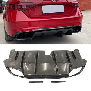 Kit Carrozzeria in Fibra di Carbonio Stile Quadrifoglio di Alta Qualità, Diffusore Posteriore per Romeo <span class=keywords><strong>Giulia</strong></span> - Product Image 1