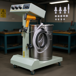 Máquina de recubrimiento en polvo Vevor 50L 40W 220V de operación manual para recubrimiento de metales, equipo industrial - Product Image 2