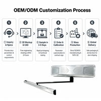 Opérateur de porte battante automatique intelligent robuste de qualité supérieure avec sécurité anti-pincement pour usage en immeuble de bureaux
