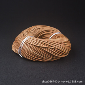 Cordon en macramé rond en cuir pour la création de bijoux DIY, bracelets, colliers, matériel de fabrication - Product Image 2