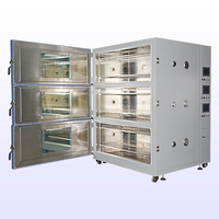 Horno de Alta Temperatura de Tres Capas con Tres Cámaras Independientes, Ahorro de Energía, para Envejecimiento Industrial de Equipos, con Ruedas Móviles, 1 Año de Garantía