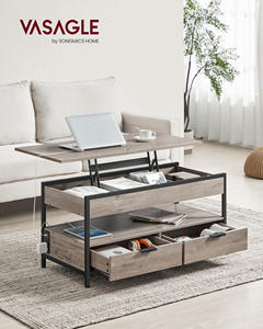 VASAGLE Mesas De Centro Para Salas Lifting <strong>Coffee</strong> <strong>Table</strong> Lift Top <strong>Coffee</strong> <strong>Table</strong> <strong>with</strong> <strong>Storage</strong> Drawers and Charging Station - Product Image 2