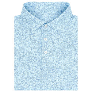 Polos de golf unisexes de luxe de haute qualité, 100 % polyester, respirants, avec logo personnalisé imprimé, OEM été - Product Image 4
