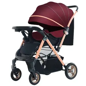 Multiple function baby stroller 3 in 1 twin baby pram