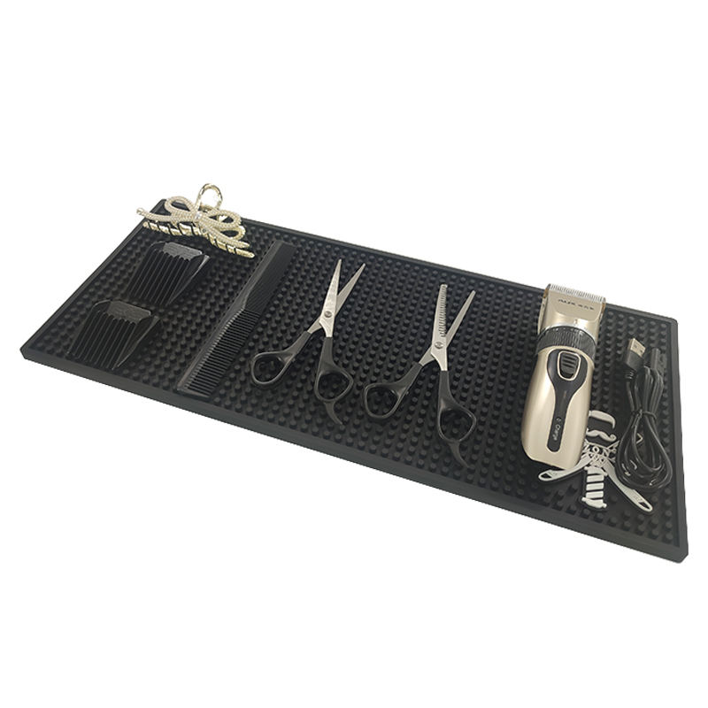 Blanco negro-Estera ligera giratoria del peluquero del estilo