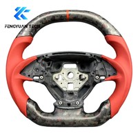Volant personnalisé en fibre de carbone mate avec palettes de changement de vitesse pour Chevrolet Corvette C7, accessoires intérieurs