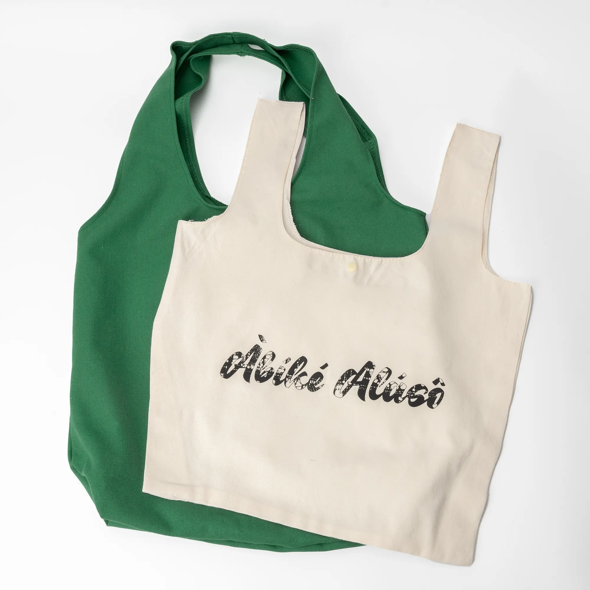 Lightweight Vest Style Reusable Shopping Grocery Bag Cotton T-Shirt Shoulder Tote Shopper Bag