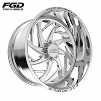Jantes forgées sur mesure à déport profond polies 24X14 22x12 26X12 28X16 pouces 8x170 8x180 6x139.7 8x6.5 pour camions F-150 1500 2500