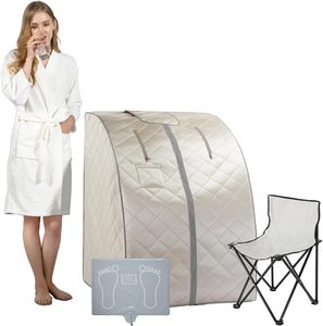 Smartmak <span class=keywords><strong>Sauna</strong></span> inframerah jauh seluruh tubuh satu orang Set SPA portabel dengan pengendali waktu & suhu jarak jauh - Product Image 1