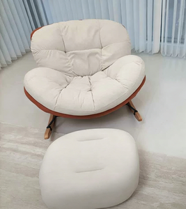 Sillón Reclinable de Diseño Nórdico Moderno y Lujoso, Sillón Individual de Cuero para Descanso, para Adultos, Sala de Estar, Oficina en Casa, Dormitorio - Product Image 5