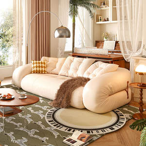 سرير سرير قابل للسحب سرير أريكة على شكل لتر شقة كوين - Product Image 1