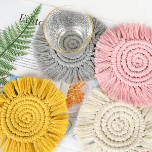 Custom Handmade Macrame House Decoration Crochet Placemats For Home