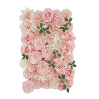 FPS023 Panneaux muraux de fleurs artificielles de haute qualité en soie faits à la main pour la décoration de mariage et de la Saint-Valentin