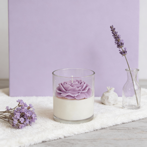 Vela Aromática de Cera de Soya de Gran Capacidad con Flor de Peonía Hecha a Mano, Adecuada para Decoración y Fragancia de Interiores - Product Image 6