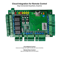 Placa de Control de Acceso de 4 Puertas con Interfaz RFID e Indicadores LED para Sistemas de Seguridad, Estándar TCP IP Wiegand 26 34