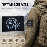 Écusson tactique personnalisé avec logo gravé au laser, à coudre ou thermocollant, pour sac à dos tactique et casquette de baseball