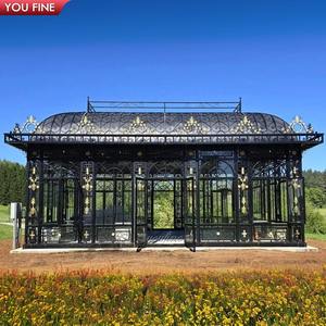 Gazebo Grande de Hierro para Jardín YOUFINE, Estructura de Conservatorio de Hierro Forjado para Decoración de Exteriores Tipo Chateau - Product Image 3